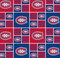 NHL Licensed Montreal Canadiens Block 020-MON Cotton Fabric by the Yard
